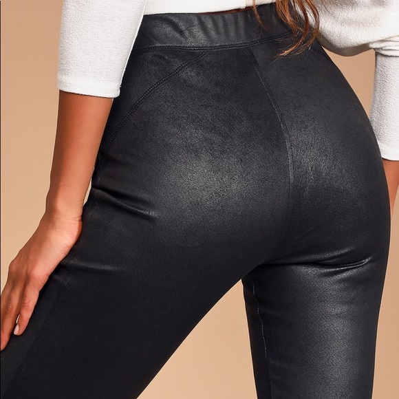 Free People Midnight Vegan Suede Leggings - Picture 3 of 15